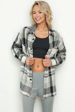 Load image into Gallery viewer, Button Up Flannel Shacket
