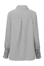 Load image into Gallery viewer, Black Striped Casual Blouse
