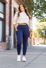 Load image into Gallery viewer, PreOrder | Navy Full Length with Pocket Leggings  - Luxe Leggings by Julia Rose®
