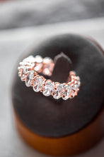 Load image into Gallery viewer, Madelyn Oval Cut Rose Gold Ring Band
