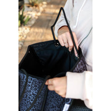 Load image into Gallery viewer, Ready To Ship | The Marissa - Black Leopard Neoprene Tote
