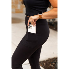 Load image into Gallery viewer, Ready to Ship | Black CAPRI with POCKETS  - Luxe Leggings by Julia Rose®
