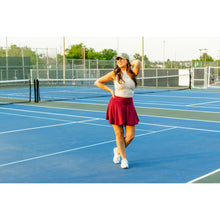 Load image into Gallery viewer, Julia Rose The RaeLynn red skort women’s skort with built-in shorts

