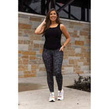 Load image into Gallery viewer, Julia Rose Maverick camo full-length leggings, Women wearing Maverick camo leggings high waisted
