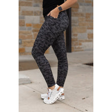 Load image into Gallery viewer, Julia Rose Maverick camo full-length leggings, Women wearing Maverick camo leggings high waisted
