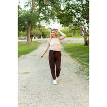 Load image into Gallery viewer, Ready to Ship | The Brinley - Brown Fleece Joggers
