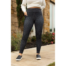 Load image into Gallery viewer, Ready to Ship | Black LEOPARD Leggings  - Luxe Leggings by Julia Rose®
