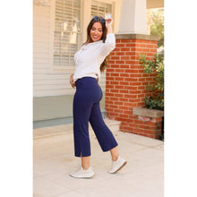 Load image into Gallery viewer, PreOrder | The Lydia Navy High Waisted Gaucho Pants - Round 2
