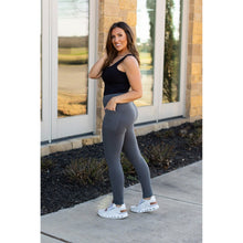 Load image into Gallery viewer, Ready to Ship | The Carmen - Charcoal Full Length Leggings with Pockets  - Luxe Leggings by Julia Rose® Round 2
