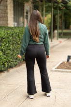 Load image into Gallery viewer, Julia Rose Charlotte Fleece Bootcut Leggings with pockets and high waistband. Buttery soft fleece bootcut leggings for women by Julia Rose.
