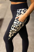 Load image into Gallery viewer, Ready to Ship | The Gianna - Leopard Panel Leggings
