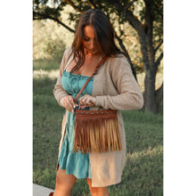 Load image into Gallery viewer, Boho fringe crossbody bag boutique fashion accessory
