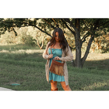Load image into Gallery viewer, Boho fringe crossbody bag boutique fashion accessory

