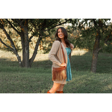 Load image into Gallery viewer, Boho fringe crossbody bag boutique fashion accessory
