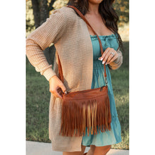 Load image into Gallery viewer, Boho fringe crossbody bag boutique fashion accessory

