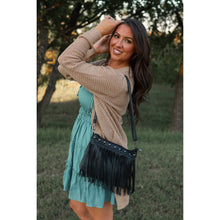 Load image into Gallery viewer, Boho fringe crossbody bag boutique fashion accessory
