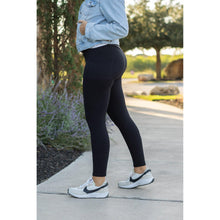 Load image into Gallery viewer, PreOrder  | BLACK FULL-LENGTH Leggings with POCKET - Luxe Leggings by Julia Rose® R3
