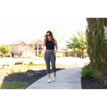 Load image into Gallery viewer, Ready to Ship | Charcoal CAPRI with POCKETS  - Luxe Leggings by Julia Rose®

