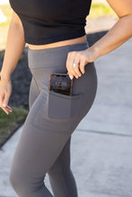 Load image into Gallery viewer, Ready to Ship | Charcoal CAPRI with POCKETS  - Luxe Leggings by Julia Rose®
