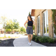 Load image into Gallery viewer, Ready to Ship | Charcoal BIKER  SHORTS - Luxe Leggings by Julia Rose®
