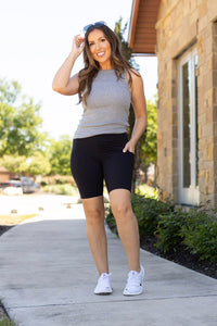 Ready to Ship | Black  BIKER SHORTS  - Luxe Leggings by Julia Rose®