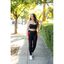 Load image into Gallery viewer, Ready to Ship | The Roxie - Red Panel Full Length Leggings
