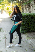 Load image into Gallery viewer, PreOrder | The Gracie- Green Panel Full Length Leggings Round 2
