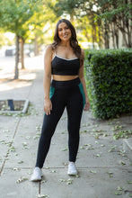 Load image into Gallery viewer, PreOrder | The Gracie- Green Panel Full Length Leggings Round 2
