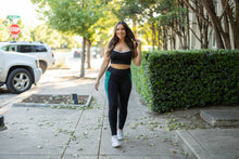 Load image into Gallery viewer, PreOrder | The Gracie- Green Panel Full Length Leggings

