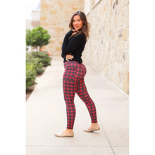 Load image into Gallery viewer, Ready to Ship  | The Holly Plaid Leggings ROUND 1
