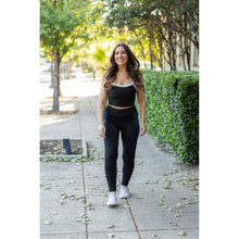 Load image into Gallery viewer, Ready to Ship | The Billie- Blue Panel Full Length Leggings
