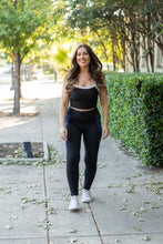 Load image into Gallery viewer, Ready to Ship | The Billie- Blue Panel Full Length Leggings
