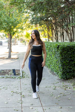 Load image into Gallery viewer, Ready to Ship | The Billie- Blue Panel Full Length Leggings
