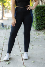 Load image into Gallery viewer, PreOrder | The Billie- Blue Panel Full Length Leggings

