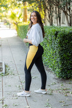 Load image into Gallery viewer, PreOrder | The Yasmine - Yellow Panel Full Length Leggings
