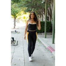 Load image into Gallery viewer, PreOrder | The Yasmine Yellow Panel Full Length Leggings  ROUND 2
