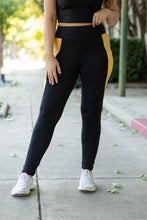 Load image into Gallery viewer, PreOrder | The Yasmine - Yellow Panel Full Length Leggings
