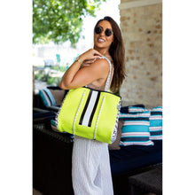 Load image into Gallery viewer, Ready to Ship | The Kerri - Neon Yellow Aztec Neoprene
