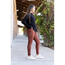 Load image into Gallery viewer, Julia Rose houndstooth full-length leggings, Women wearing houndstooth leggings high waisted
