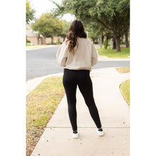 Load image into Gallery viewer, PreOrder | 5-Pack, BLACK FULL-LENGTH Leggings with POCKET - Luxe Leggings by Julia Rose®
