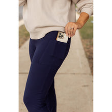 Load image into Gallery viewer, Ready to Ship | The Mila - 30"  NAVY Bootcut Leggings with Pockets*
