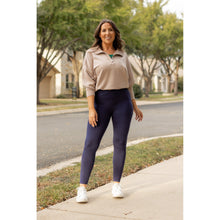 Load image into Gallery viewer, Ready to Ship | The Nadia - NAVY Crossover Full Length Leggings with Pockets  - Luxe Leggings by Julia Rose®
