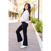 Load image into Gallery viewer, Ready to Ship | The Vanessa - 30 inch Black Bootcut Leggings R3
