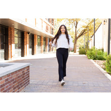 Load image into Gallery viewer, PreOrder | The Vanessa - 30” - Black Bootcut Leggings R4
