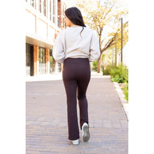 Load image into Gallery viewer, PreOrder | The Rhea - BROWN 30 Inch Bootcut Leggings with Pockets
