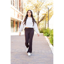 Load image into Gallery viewer, Ready to Ship | The Rhea - BROWN Bootcut Leggings with Pockets Round 2
