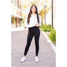 Load image into Gallery viewer, PreOrder |  BLACK FULL-LENGTH Leggings with POCKET  - Luxe Leggings by Julia Rose®
