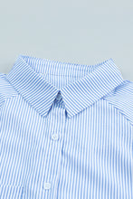 Load image into Gallery viewer, Stripe Shirred Cuff Shirt
