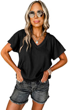 Load image into Gallery viewer, Crinkled V Neck Tee

