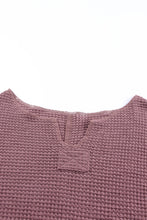 Load image into Gallery viewer, Plum Waffle Knit Top
